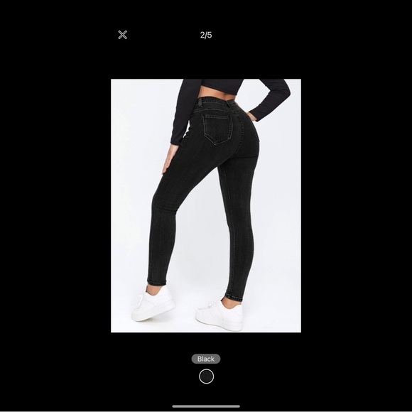 SHEIN Pants - Solid High Waisted Skinny Jeans size L 8/10 brand new super cute